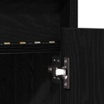 vidaXL Meuble TV Noir 100 x 34 x 50 cm Bois d'ingénierie