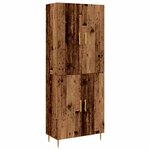 vidaXL Haut Armoire Bois ancien 69 5 x 34 x 180 cm Bois d'ingénierie