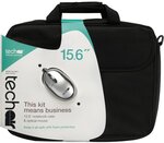 Sacoche Ordinateur Portable + Souris Techair 15,6"max (Noir)