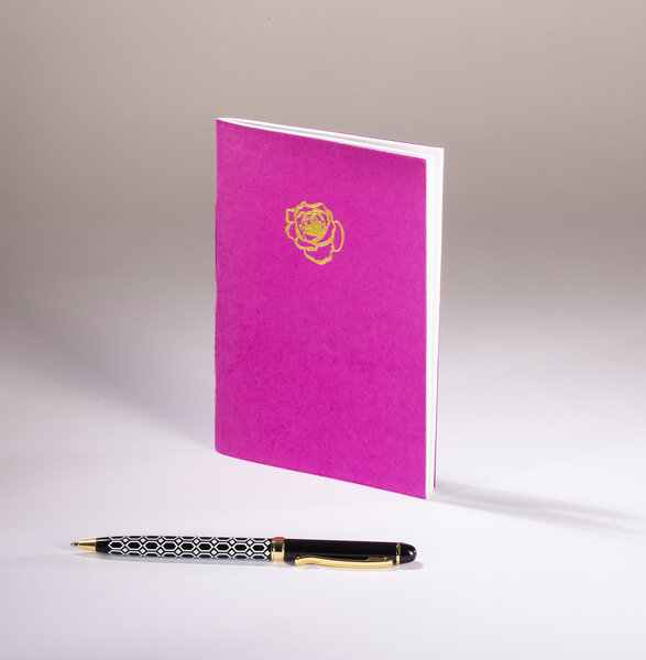 Thé des Ecrivains - Carnet petit format - Empreinte rose