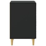 vidaXL Table de chevet Noir 43 x 39 5 x 66 5 cm Bois d'ingénierie