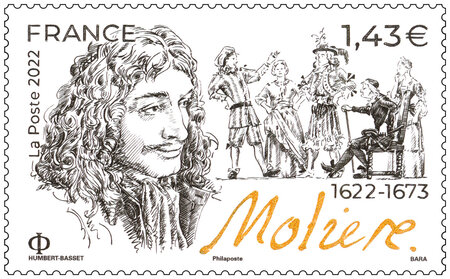 Timbre - Molière (1622-1673) - Lettre verte