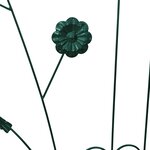 vidaXL Clôture de jardin 3 Pièces Vert 112 x 40 cm Acier