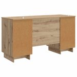 vidaXL Bureau Chêne artisanal Bois d'ingénierie 142 5 x 50 x 75 cm