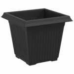 vidaXL Pots de plantes 24 Pièces Noir 16 x 16 x 14 cm Plastique