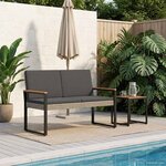 vidaXL Banc extérieur 2 -Seater 107 x 61 x 80 cm polyrotin