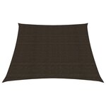 vidaXL Voile d'ombrage 160 g/m² Marron 3/4x3 m PEHD
