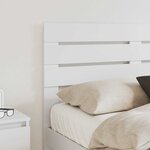 vidaXL Tête de lit Blanc 120 cm Bois d'ingénierie