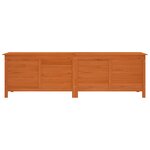 vidaXL Boîte de rangement de jardin marron bois massif de sapin