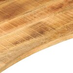 vidaXL Dessus de bureau avec courbe 120x50x2 5 cm manguier massif brut