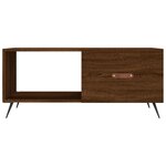 vidaXL Table basse chêne marron 90x50x40 cm bois d'ingénierie