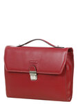 Serviette Architecte en cuir - KATANA - 35 cm - 1 soufflet - 69328-Rouge