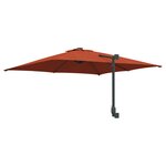 vidaXL Parasol déporté Terracotta Polyester Grand Réglable