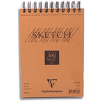 Bloc Sketch croquis RI 14,8X21 90g 100F blanc CLAIREFONTAINE