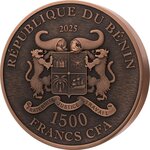 Pièce de monnaie en Cuivre 1500 Francs g 1000 (1 Kg) Millésime 2025 Giant Copper RATTLE SNAKE