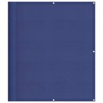 vidaXL Écran de balcon bleu 120x800 cm 100  polyester oxford