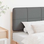 vidaXL Tête de lit capitonnée Marron et gris clair 75 cm Pin massif