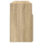 vidaXL Meuble TV avec lumières LED chêne sonoma 120x30x50 cm