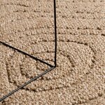 vidaXL Tapis de surface Moiré HUARTE Naturel 280 x 200 cm Polyester