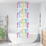 vidaXL Store enrouleur de douche 80x240 cm largeur du tissu 76 cm