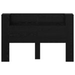 vidaXL Cabinet de Tête de Lit Chêne noir Bois d'ingénierie