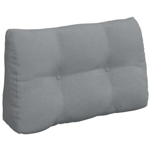 vidaXL Coussin de Dos Gris clair 80 x 24 x 50 cm tissu