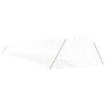 vidaXL Serre avec cadre en acier blanc 60 m² 20x3x2 m