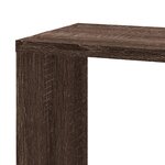 vidaXL Étagère d'angle murale chêne marron 45x45x147cm bois ingénierie