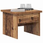 vidaXL Table basse Bois Ancien 55 x 54 5 x 45 cm Bois d'ingénierie