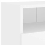 vidaXL Meubles TV muraux 2 Pièces blanc 100x30x30 cm bois d'ingénierie