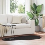 vidaXL Tapis Noir 80 x 150 cm Polyester