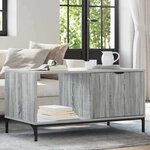 vidaXL Table basse Sonoma gris 90 x 49 x 46 cm Bois d'ingénierie