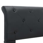 vidaXL Cadre de lit sans matelas noir similicuir 120x200 cm