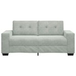 vidaXL Canapé causeuse gris clair 180x77x82 cm velours