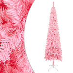 vidaXL Arbre de Noël mince rose 180 cm