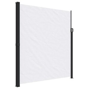 vidaXL Auvent latéral rétractable blanc 220x600 cm