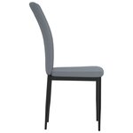 vidaXL Chaises à manger lot de 2 Gris clair Velours