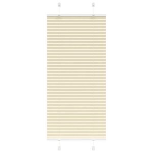 vidaXL Store plissé crème 65x100 cm largeur du tissu 64 4 cm polyester