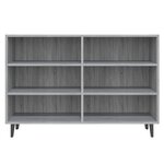 vidaXL Buffet sonoma gris 103 5x35x70 cm bois d'ingénierie