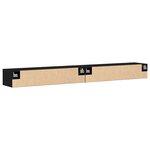 vidaXL Armoires murales 2 Pièces Chêne noir 102x30x20 cm Bois d'ingénierie