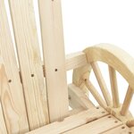 vidaXL Chaises de jardin Adirondack lot de 4 bois de sapin massif