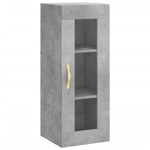 vidaXL Armoire murale gris béton 34 5x34x90 cm