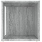 vidaXL Table d'appoint Sonoma gris 33x33x34 5 cm Bois d'ingénierie