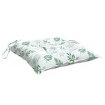 vidaXL Coussins de chaise lot de 4 à motif de feuilles 50x50x7 cm