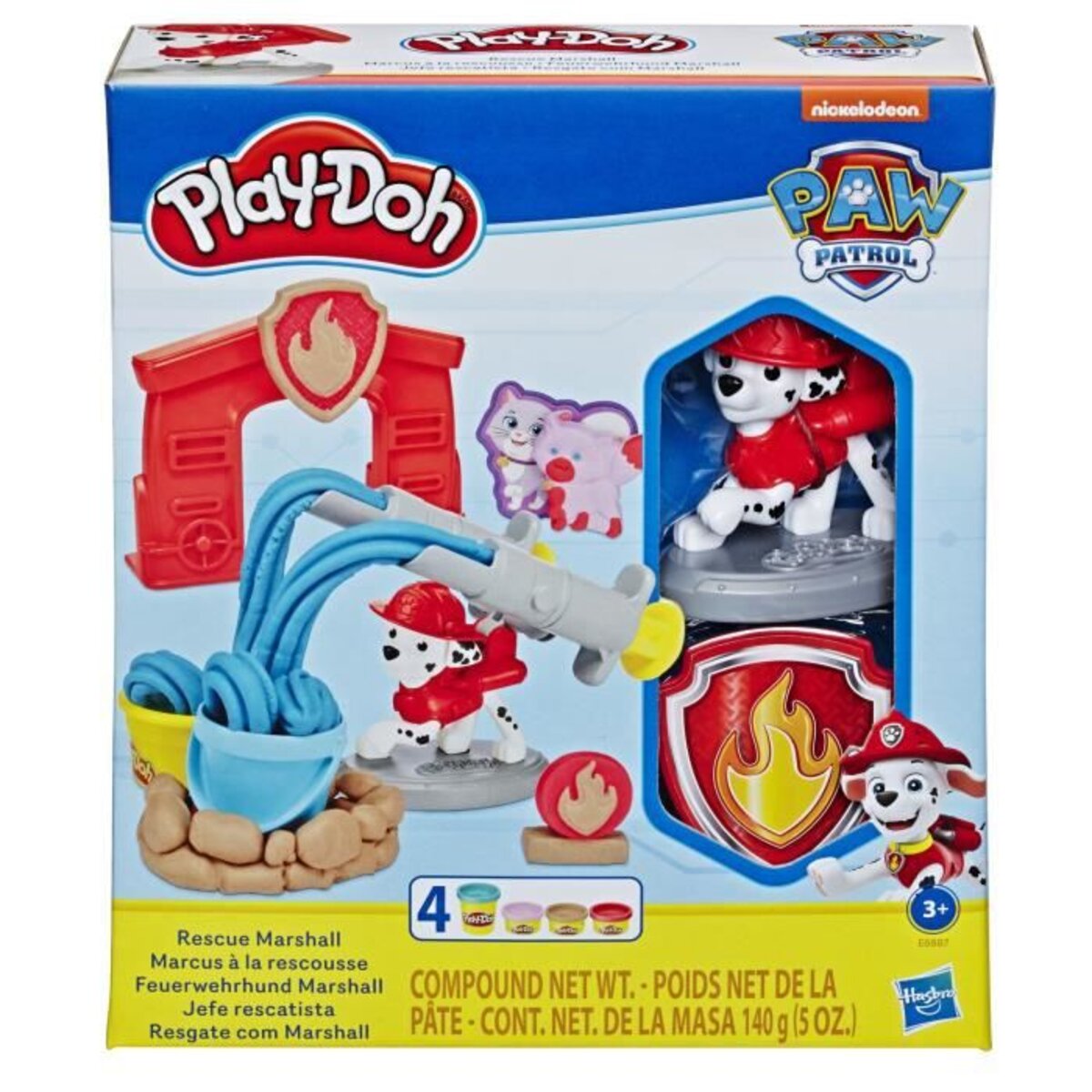 Play-doh - pat' patrouille - jouet marcus a la rescousse figurine et outils  avec 4 pots de pâte atoxique - La Poste