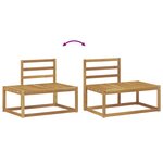 vidaXL Ensemble de canapés d'extérieur 3 Pièces Blanc