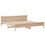vidaXL Cadre de lit sans matelas 180x200 cm bois massif de pin