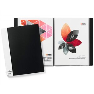 Protege-documents DURALOOK® 50 Pochettes Dos de 30mm Noir DURABLE