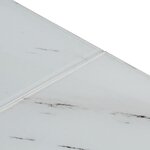 vidaXL Table basse argenté acier inoxydable et verre trempé