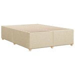 vidaXL Cadre de lit sans matelas crème 160x200 cm tissu